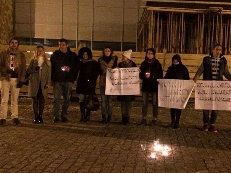 თელავში ალეპოში მიმდინარე მოვლენები გააპროტესტეს